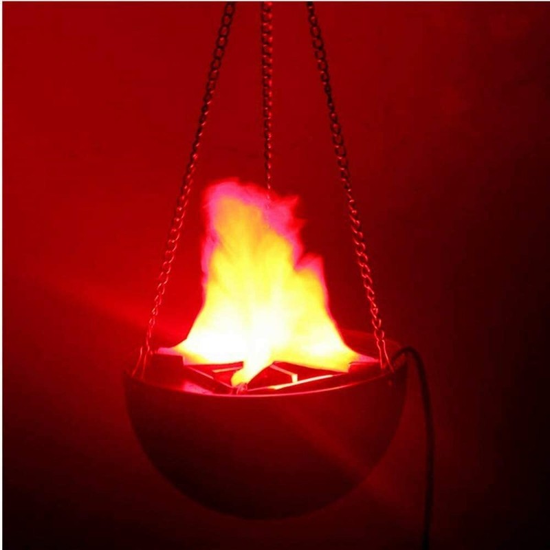 Fire Effect Hanging Flame Light 3D Fake Fire Stand Lamp Party Bar Decorative gallery