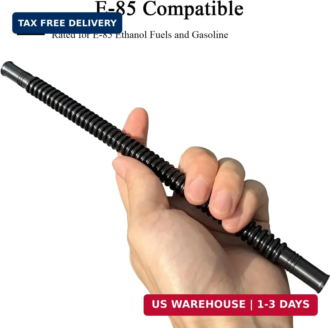 2Pack 5/16" (8mm) x 6" (250mm) Submersible Fuel Line, Corrugated Flexible 8mm Fu gallery