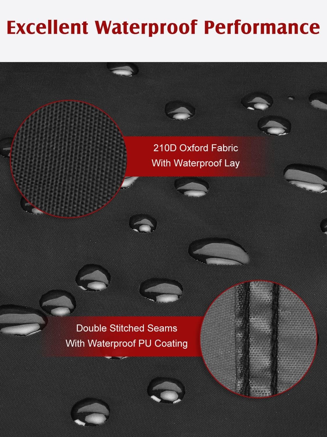 Waterproof Motorcycle Cover - 210D Oxford Motorbike Scoote Size: XL - 96.5inch gallery