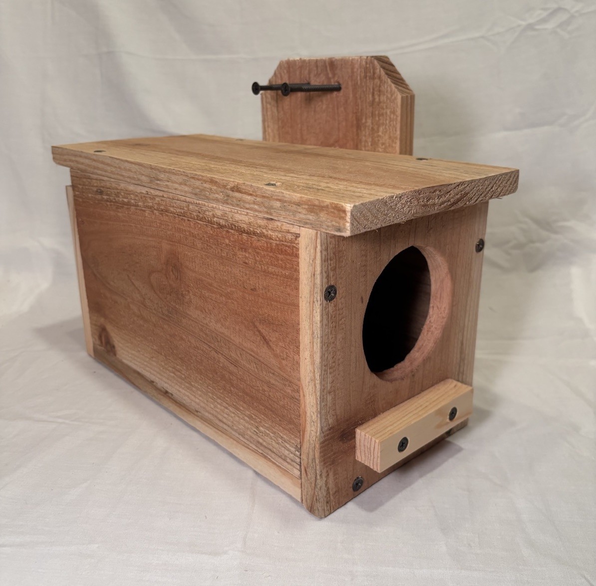Solid Cedar Backyard Squirrel House Nesting Box - Wooden Wildlife Box W Bedding gallery