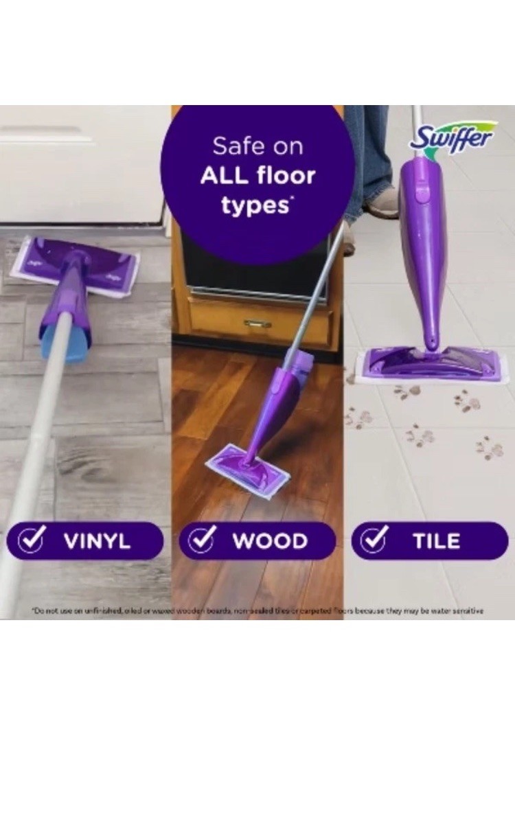 Swiffer WetJet Starter Kit Double Nozzle 16.9-fl oz Spray Mop gallery
