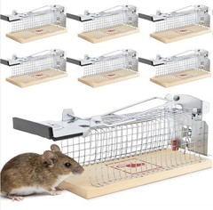 6 Pack Small Humane Mouse Trap, 6 x 2.4 x 2.8 Inch, No Kill, Catch and Release