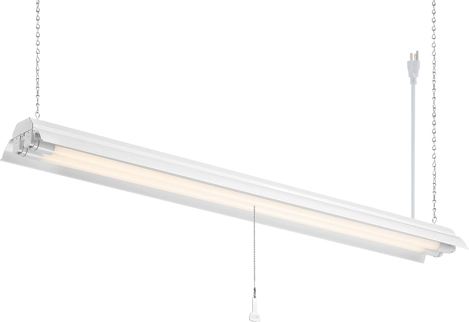 2-Lights Shop Light Fixture, 4 ft T8 LED Hanging Ceiling Lighting for Garage,... gallery