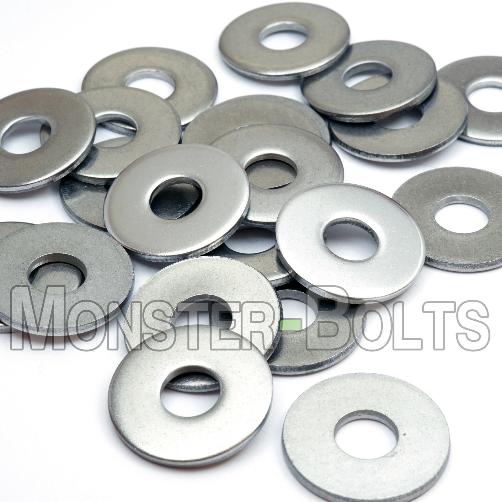 Stainless Steel Fender (Penny) Washers, A2 DIN 9021 - M3 M4 M5 M6 M8 M10 M12 gallery