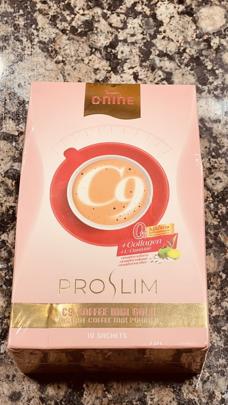 C-9 PRO SLIM Coffee Mix Gold w/ Collagen & Natural Extracts - 10 Sachets gallery