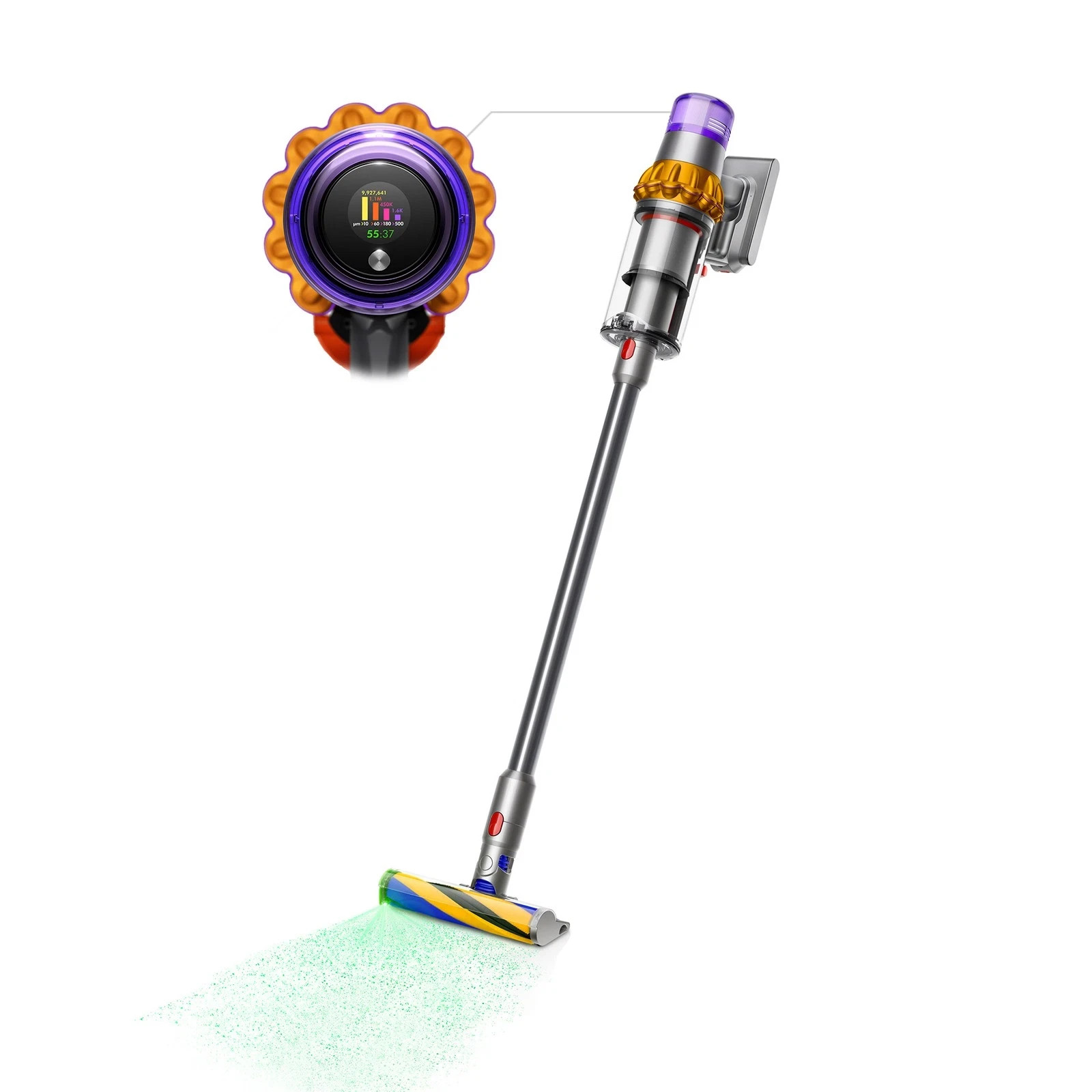 Dyson V15 Detect Total Clean Extra | Yellow/Nickel | Factory Referb gallery