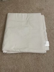 NWOT Casper 100% Cotton Percale Full Queen Flat Sheet White NEW