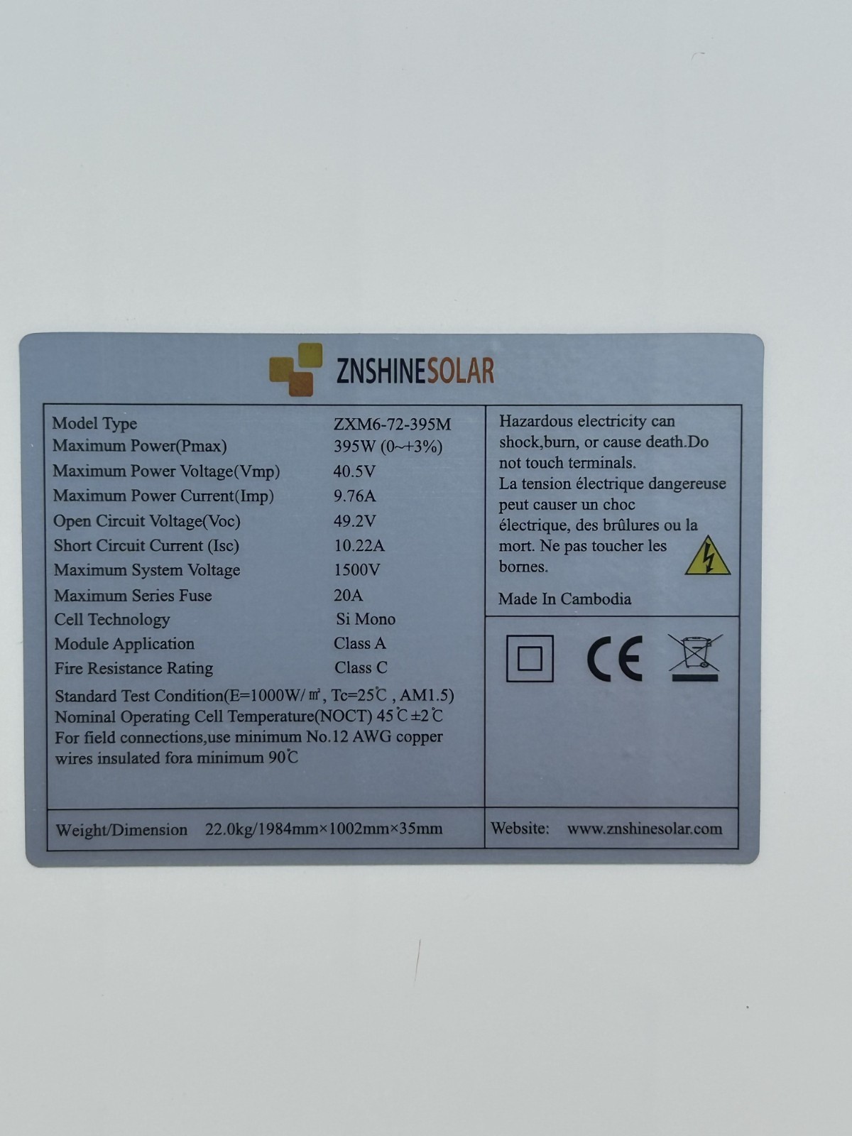 (434) ZNShine 395W New Solar Panel | Full Truckload | Freight USA 48 gallery