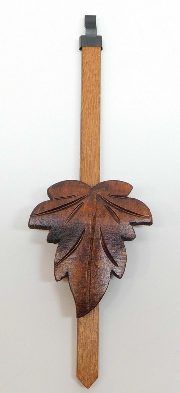 Cuckoo Clock Maple Leaf Pendulum NEW Brown Walnut Stain CHOOSE FROM 3 SIZES gallery