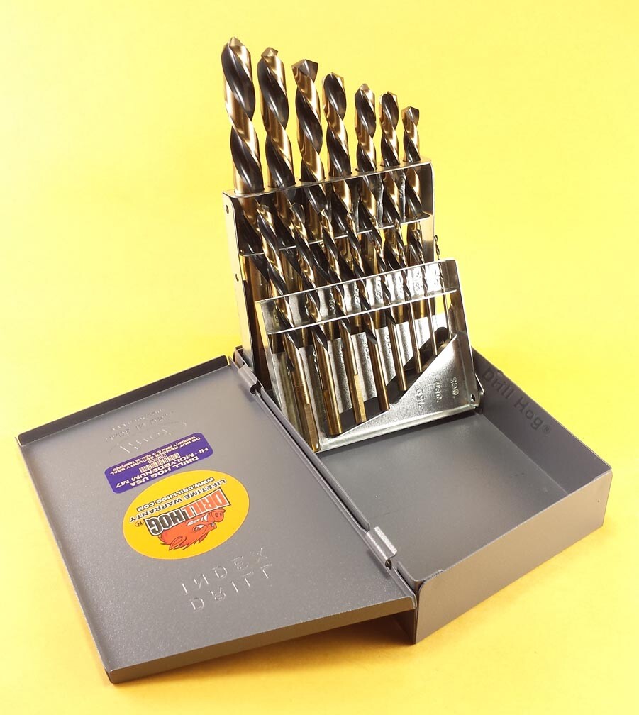 15 Pc Left Hand Drill Bit Set Reverse Drill Flutes Lifetime Warranty Drill Hog® gallery