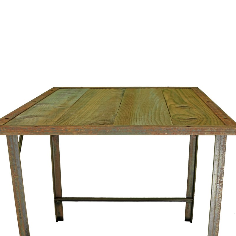 Rustic Outdoor Patio Work Table and Bench, 47in Long X 20in Width X 23in Height gallery