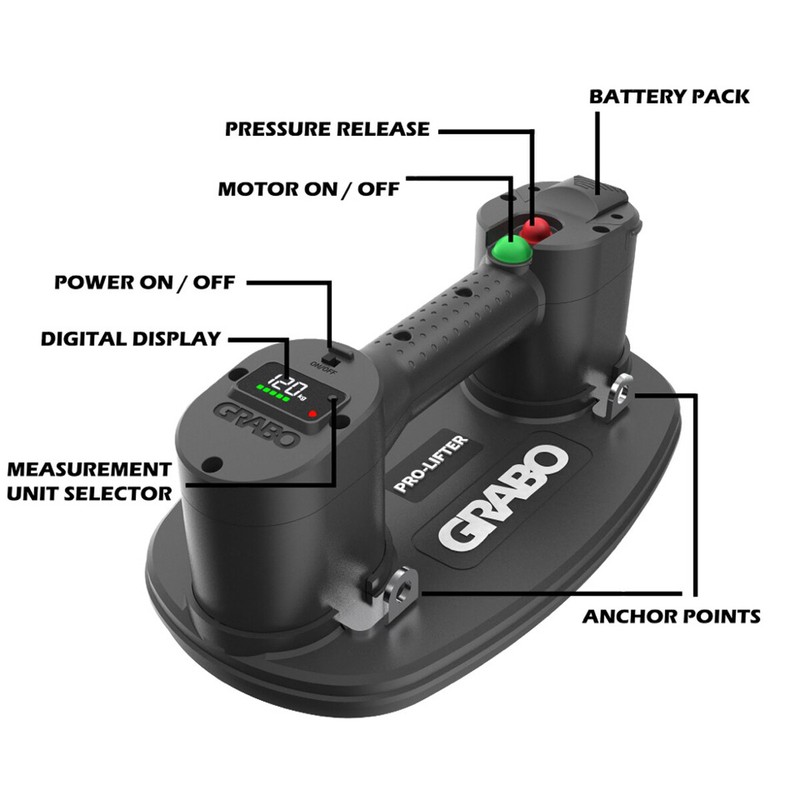 GRABO Pro-Lifter Hardshell Case Battery Vacuum Pump | US Dealer Free Ship/Return gallery
