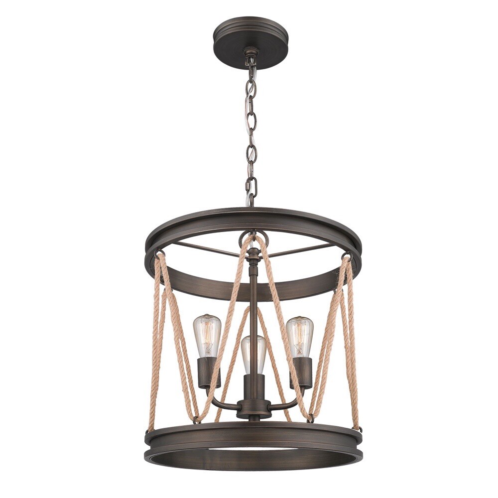 Golden Lighting 1048-3P-GMT Chatham Pendant Gunmetal Bronze Ceiling LIGHT gallery
