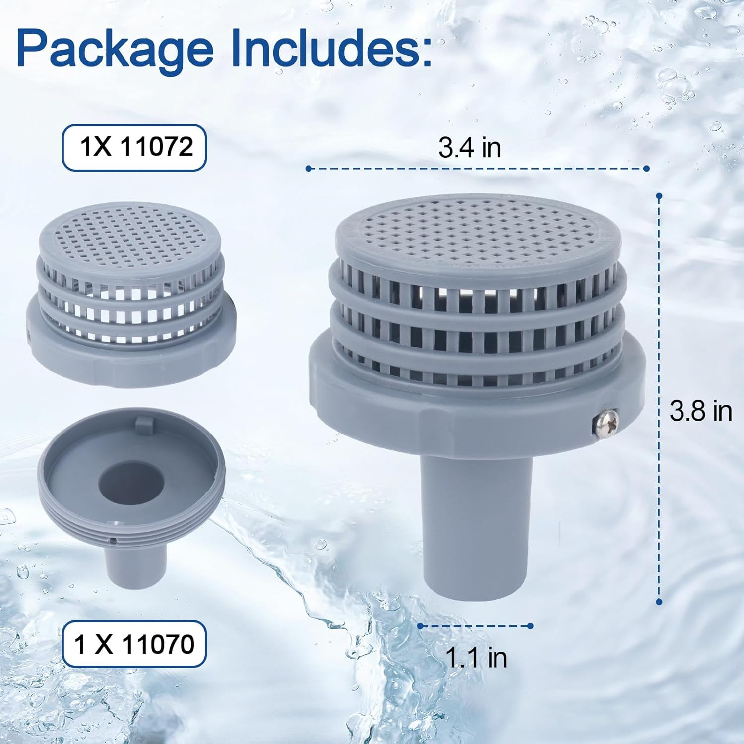 😍11070 11072 Pool Strainer Connector Replacement Strainer Connector gallery