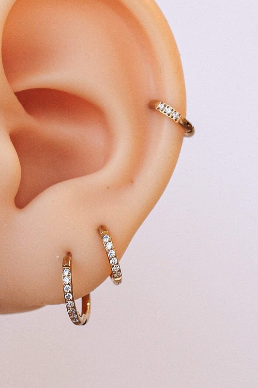Micro Crystal Hoop gallery