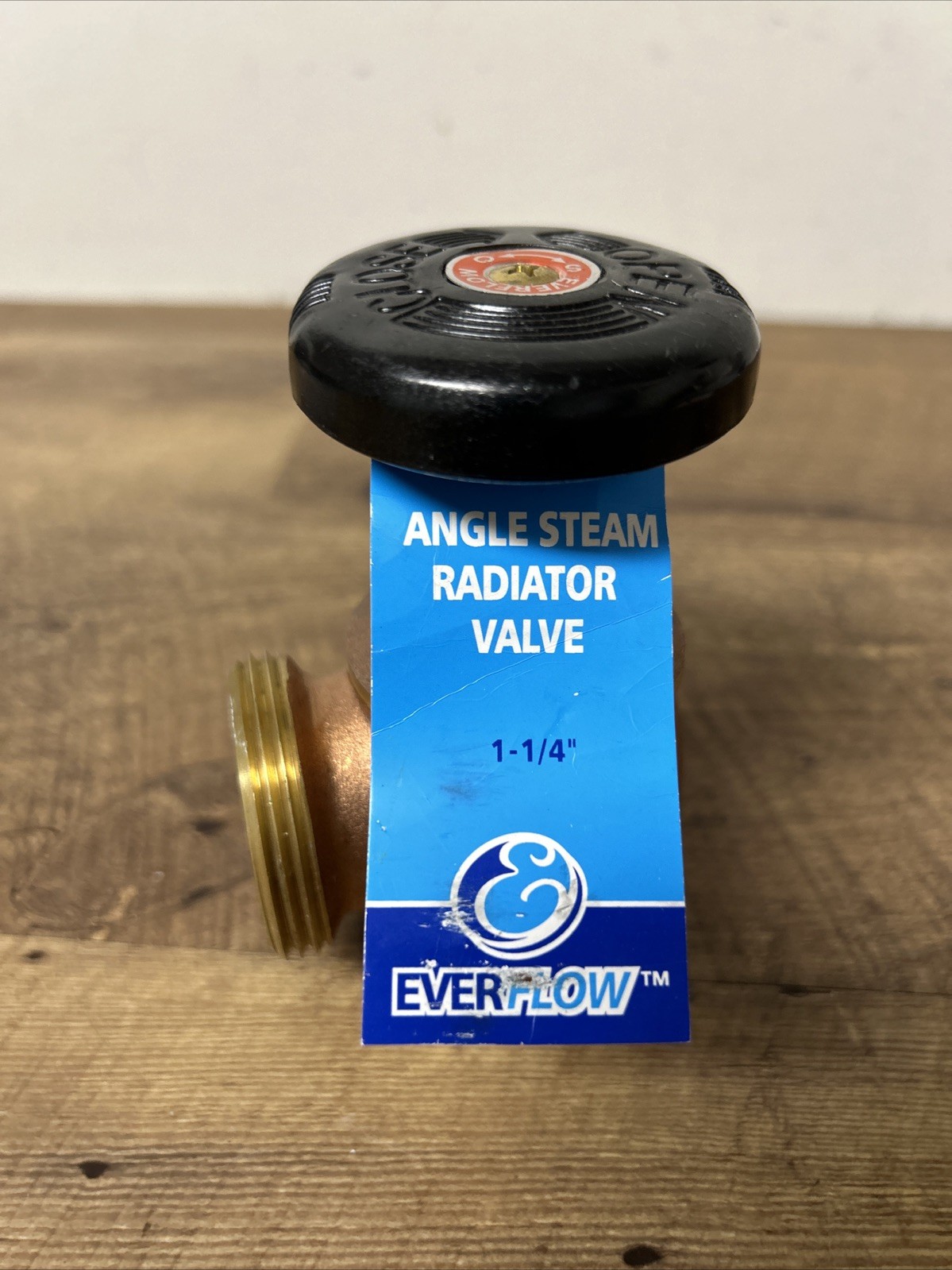 Everflow 1-1/4 in Angle Steam Radiator Valve Brass 48142 No.box ! gallery