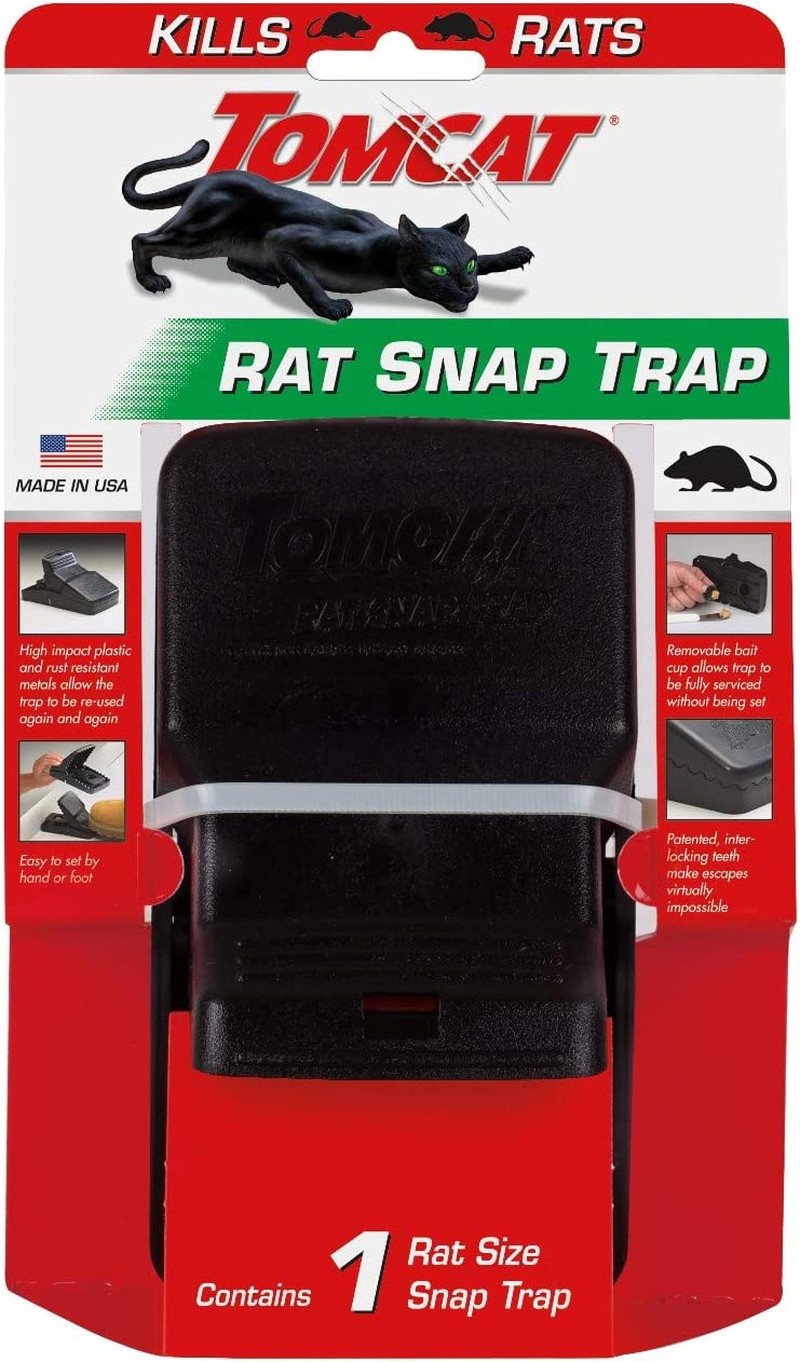 Tomcat Rat Snap Trap, 1 Rat Size Trap - Reusable - Effectively Kill Rats - Ideal gallery