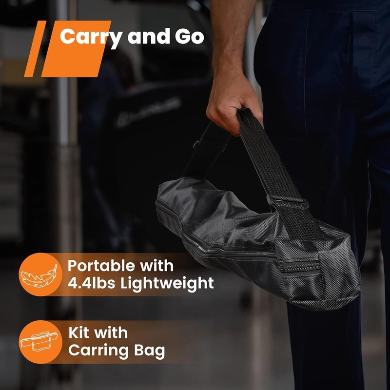 Cordless Work Light with Triple LED Lamps, 8AH Battery, 700/1200/2200 Lumen gallery