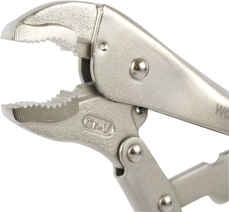 WORKPRO 5PC Locking Pliers Set 5/7/10" Curved Jaw Pliers 6.5/9" Long Nose Pliers gallery