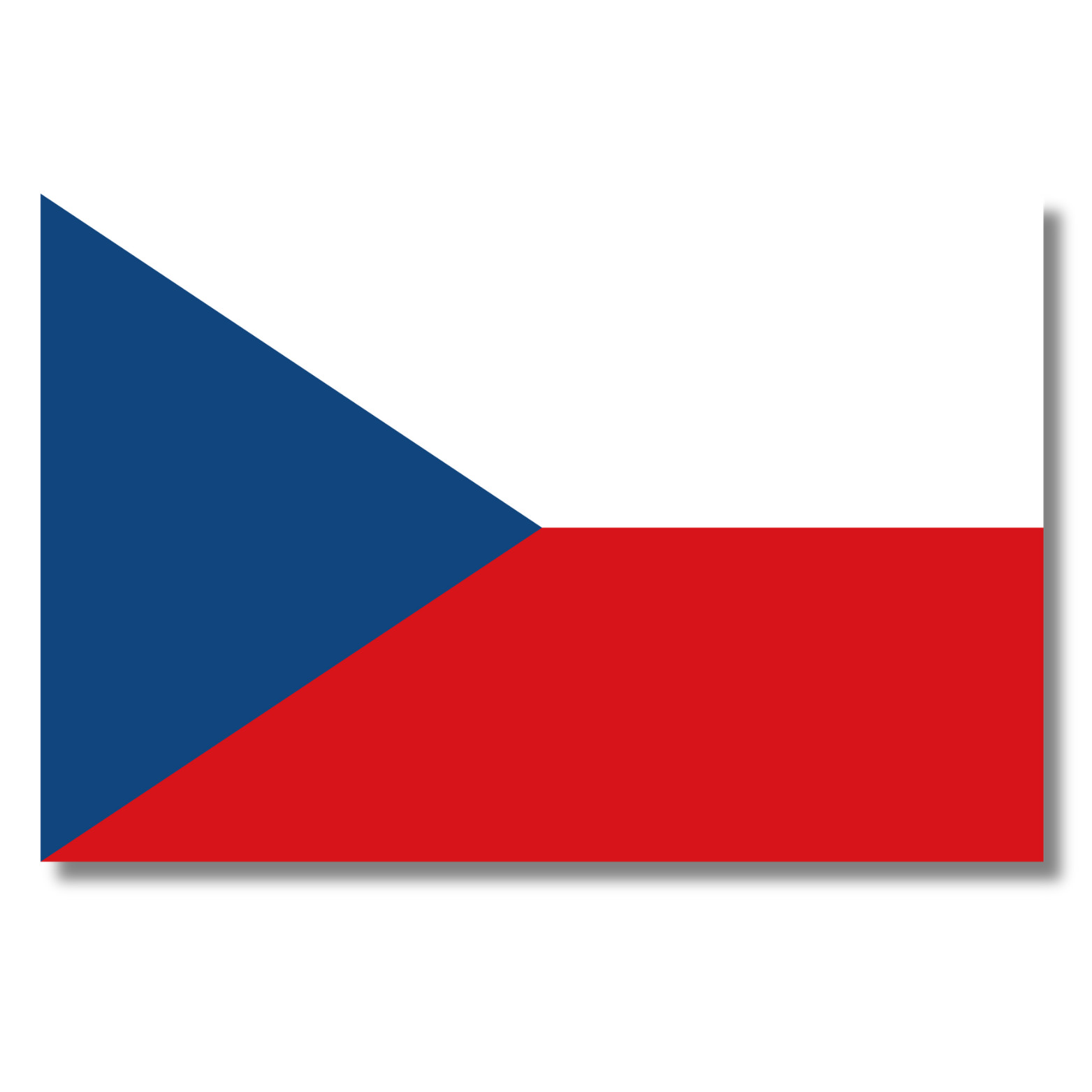 Czechia (Czech Republic) Flag Vinyl PVC Sticker, Car Bike Truck Bumper Country gallery