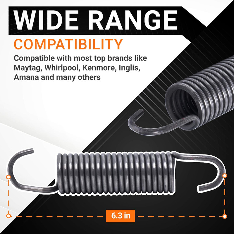 280159 Washer Spring Replacement Part - Compatible with Whirlpool & Kenmore Wash gallery