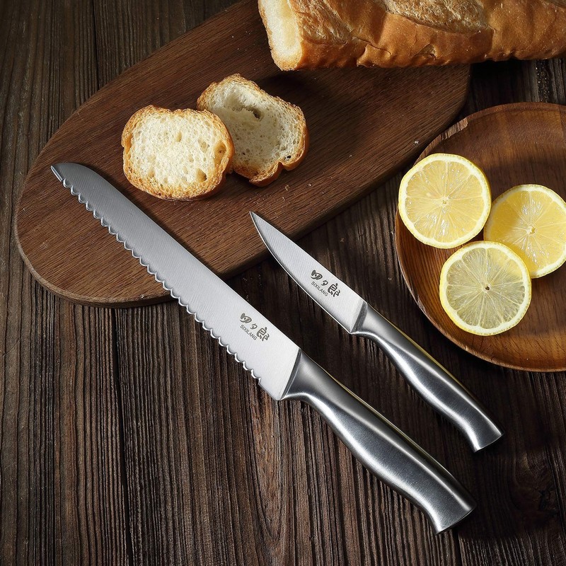 Knife Set, 8 Piece German Stainless Steel Hollow Handle Manual Knife Sharpene... gallery