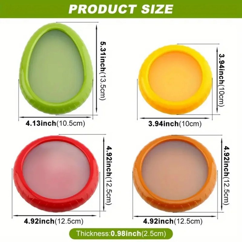 Silicone Fruit Vegetable Storage Box Food Fresh Keeping Reusable Container Save gallery