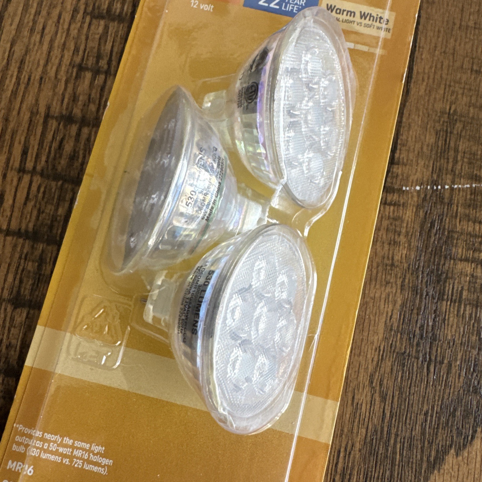 GE Floodlight Relax LED Bulbs 3 Pack 50w/6w Neutral Warm White Light MR16 GU5.3 gallery