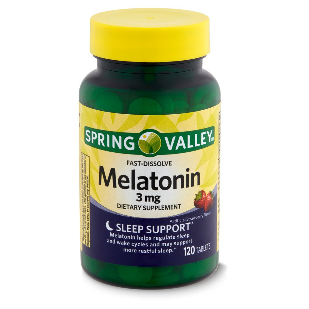 Spring Valley Fast-Dissolve Melatonin Dietary Supplement, 3 Mg, 120 Count gallery