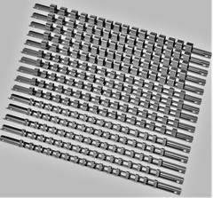 15pcs Socket Rails 1/4″ 3/8″ 1/2″ 16 Clip On Rail Tool Organizer Storage US SHIP
