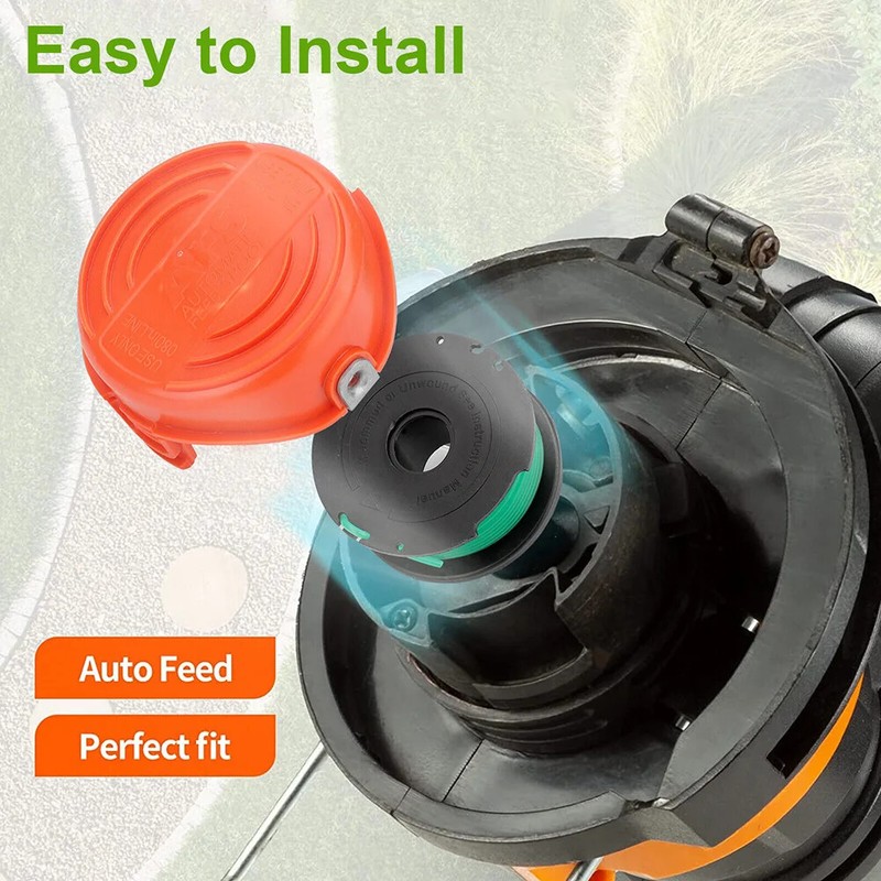 SF-080 String Trimmer Spool Line Cap Replacement For Black&Decker GH3000 Trimmer gallery