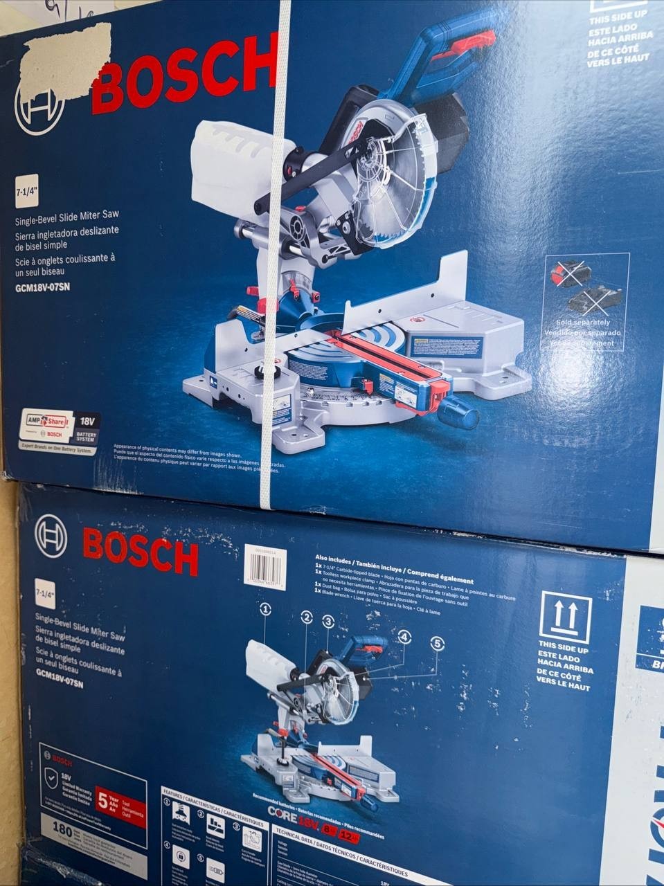 Bosch Profactor 7-1/4-in 18-volt Sliding Compound Cordless Miter Saw gallery