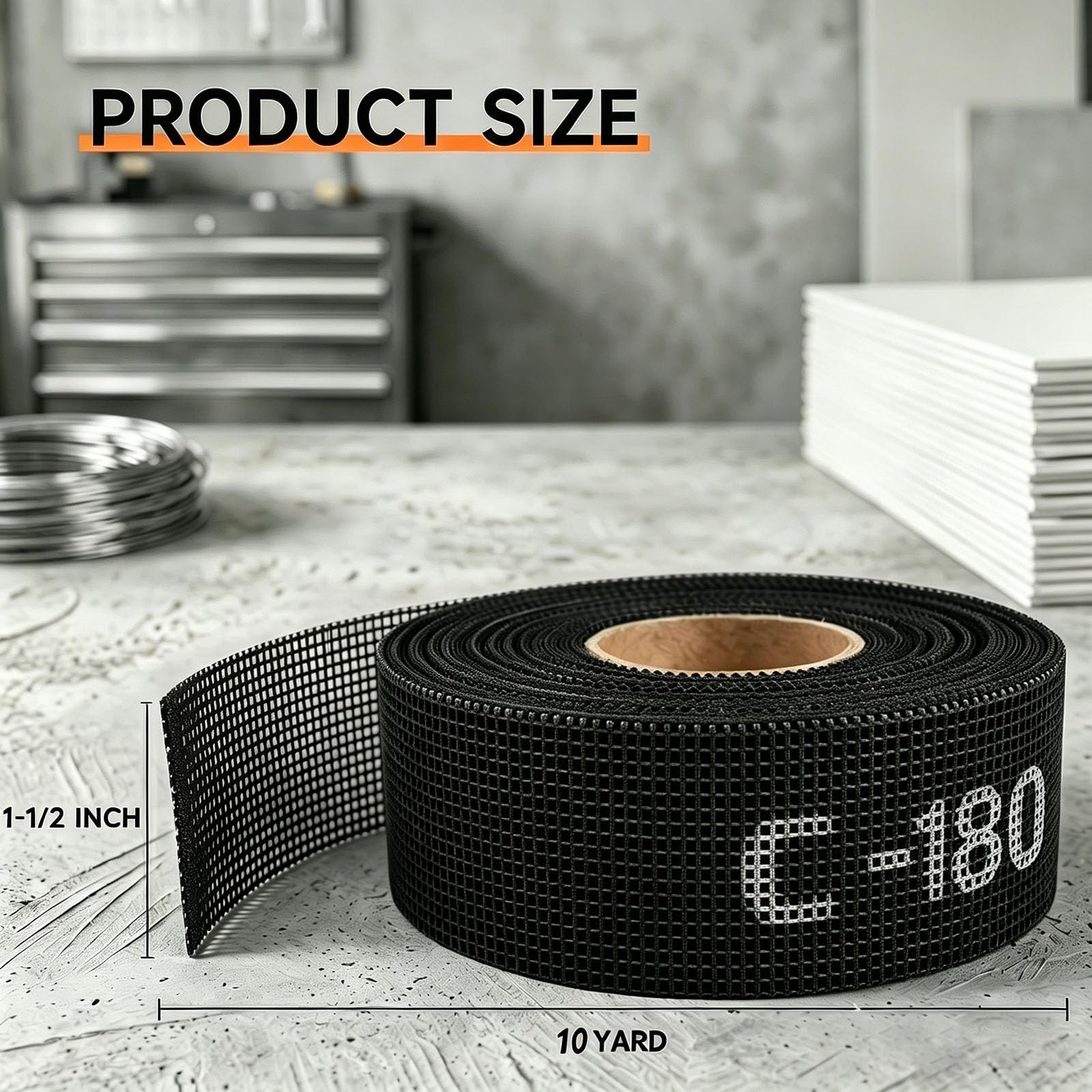 Emery Cloth Roll 180 Grit Plumbers Mesh Sanding 1-1/2 Inch x 10 Yards Silicon gallery