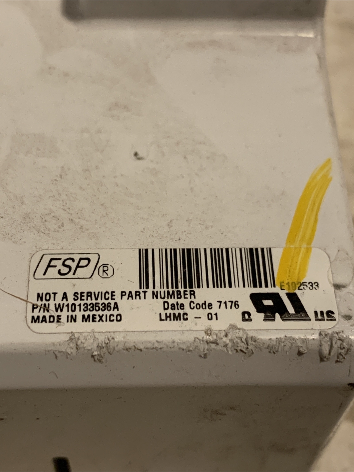 Whirlpool Washer Main Control Board Part# W10133536a. #73 gallery