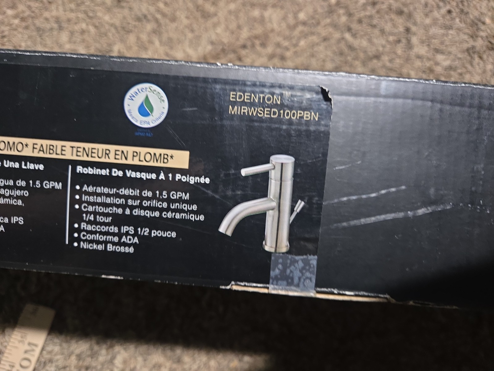 Mirabelle Edenton MIRWSED100PBN Single-Handle Vessel Filler Faucet Brushed Nicke gallery