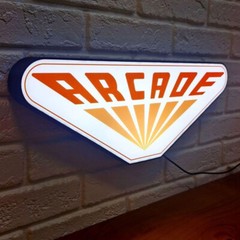 Palace Arcade Stranger Things 3D Printed LED Lightbox Sign Decor Fan Cave