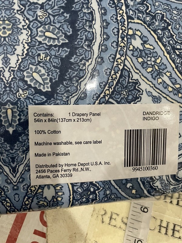 Home Decorators Collection Semi-Opaque Dandridge 84 in. L Cotton Drapery Panel gallery