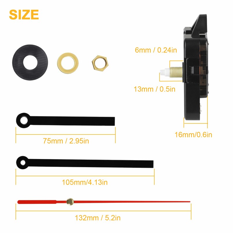 Clock Movement Mechanism Quartz Wall DIY Hands Repair Replacement Tool Parts Kit gallery