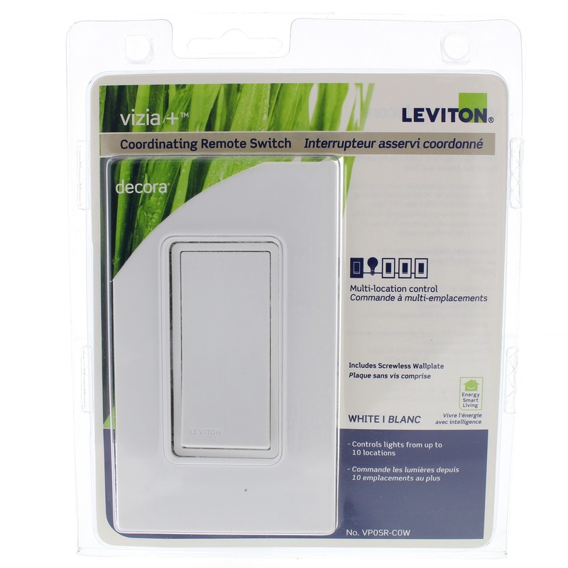 Leviton White Coordinating Remote Light Fan Switch Multi-Location 120V VP0SR-C0W gallery