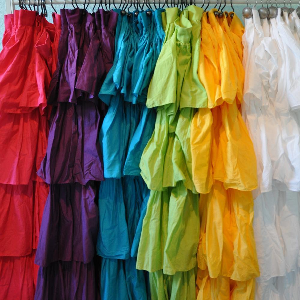 PATCHWORK Ruffle Fabric Shower Curtain MULTI Color RED size 72 x72 inch gallery