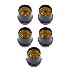 5Pcs E27 Light Bulb Lamp Holder Pendant Edison Retro Screw Cap Socket Vintage