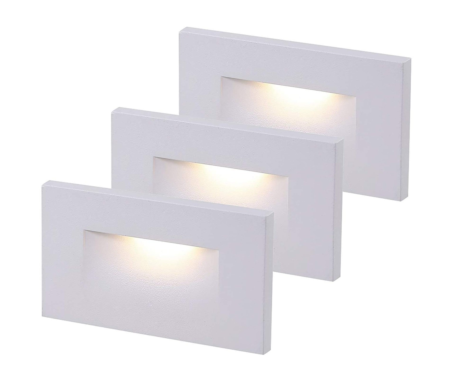 120V Dimmable LED Step Light 3-Pack 3000K Warm White Indoor/Outdoor gallery