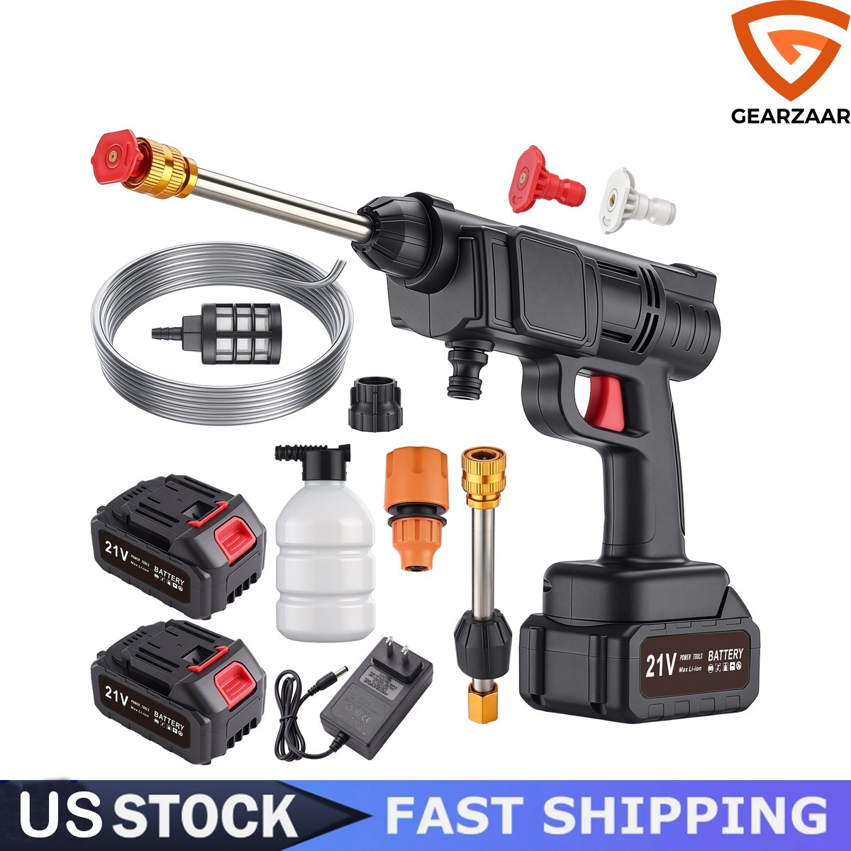 Water Pressure Washer For vehicles 1.2mpa/145PSI 70 dB US Cordless Portable gallery