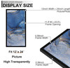 12x24 Picture Frame, Black Frame for 12 x 24 Inch Picture Poster Photo, Light... gallery