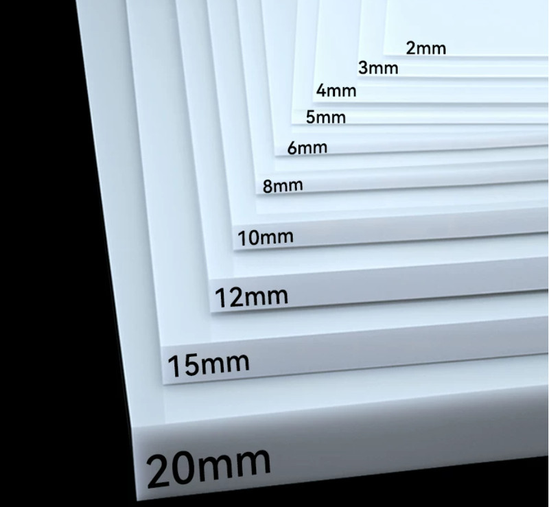 Polypropylene Plastic Sheet PP Block, White PP board 1mm-20mm Thick Panel Cut gallery