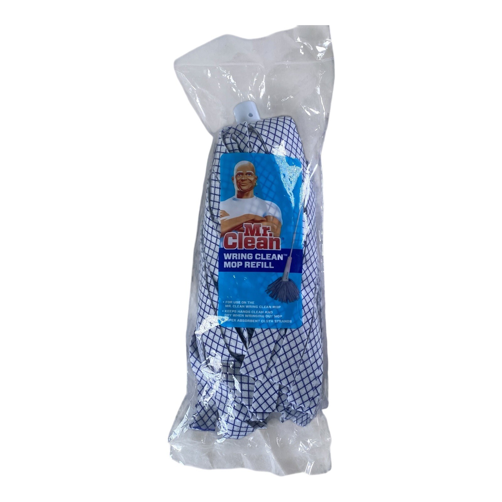 Mr. Clean WRING CLEAN MOP REFILL Replacement Super Absorbent Cloth Strands NEW gallery