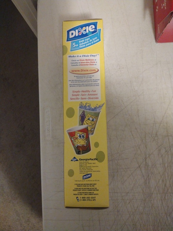 Spongebob Squarepants Dixie 5oz Bath Cups 90 cups in Box. 2006. B gallery
