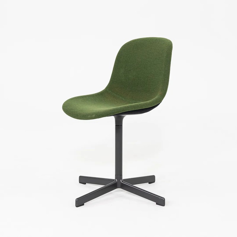 2020s Hay Neu 10 Dining Chairs with Forest Green Fabric 6x Available gallery