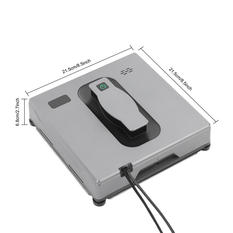 Automatic Window Vacuum Cleaner Cleaning Robot With Remote Auto Water Spray 65dB gallery