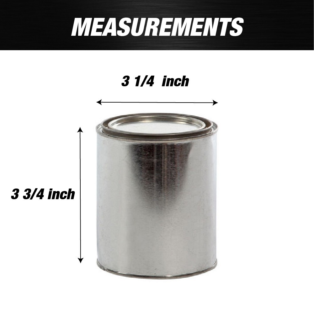 Empty Metal Pint Paint Cans with Lids - Box of 50 gallery